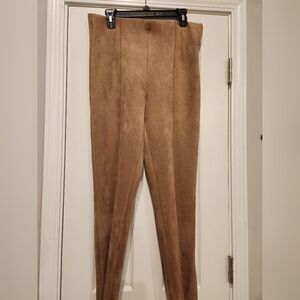 ZARA WOMEN'S Pants XL SIZE Beige COLOR With Snakes Great CONDITION